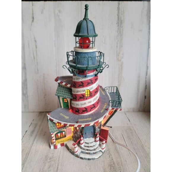 Dept 56 Rudolph Red-Nosed Lighthouse story book collection Xmas